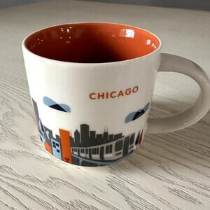 Starbucks 2013 You Are Here Collection Chicago Illinois, 14 OZ Blue NEW